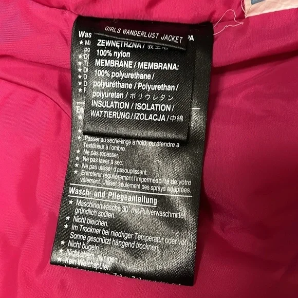 Burton Wanderlust Ski Snowboard Jacket Girls XL Lt. Green Geo Hooded Pink Parka - Picture 4 of 16